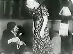 Nice hard fuck in the tight pussy of this cute young vintage porn starlette