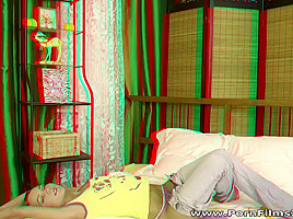 Nicole in Spreading in bed like a gymnast