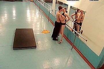 Nude gymnast