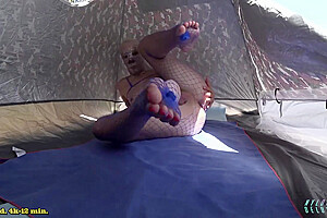 Nylondelux Fishnet In Camping Tent