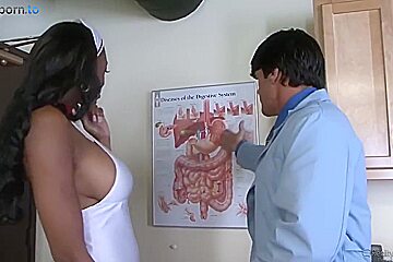 Nyomi Banxxx Is A Big Titted Nurse Who Likes To Give Blowjobs To Her Patients