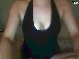 Omegle big tits girl plays with herself