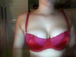 Omegle big tits girl plays with herself