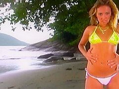 On A Paradise Island This Fit Babe In A Bikini Gets A Hot Facial