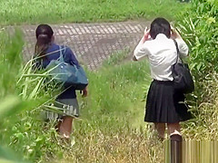 Oriental bizarre teenagers 18+ pissing