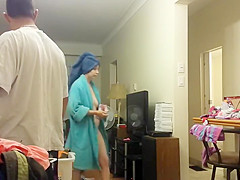 Peeping on mature's lady pussy tattoos