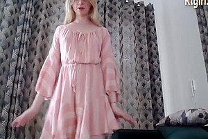 Petite Polish Transgirl With Sexy Feet Legs Teases On Webcam