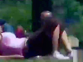 Picking up a hot milf housewife in the park