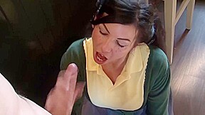 Pigtailed Brunette Likes To Get A Massive Facial Cumshot