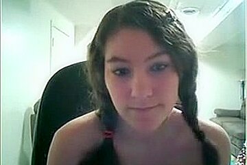 Pigtails cutie on livecam