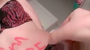Piss Slave Tattoed Girl Gets Sexually Punished