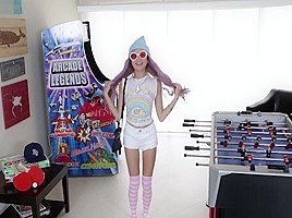 Playing with all kinds of gaming console- Vina Sky