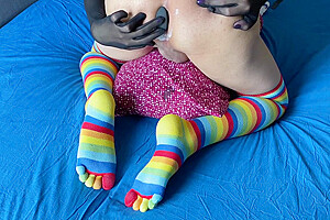 Plugged Limp Clitty Sissy Ruins Orgasm With Vibrator