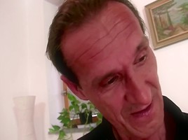 Pretty blonde fucks her boyfriend's Step father