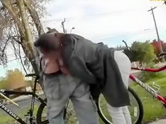 Public Blowjob and Cumshot on Her Face