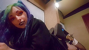 Public Goth Boots and Ass worship