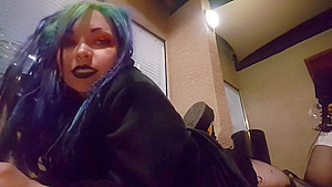 Public Goth Boots and Ass worship