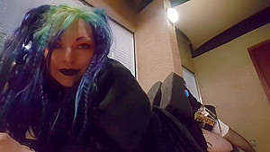 Public Goth Boots and Ass worship