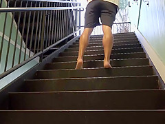Public Jackoff and Huge Cumshot