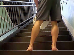 Public Jackoff and Huge Cumshot