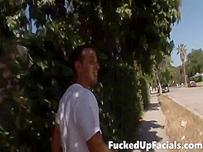 Pussy fuck and facial fetish slut