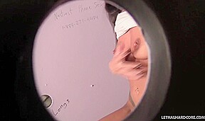 Randi Wright discovers large cock through gloryhole - LethalHardcore