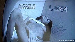 Randi Wright discovers large cock through gloryhole - LethalHardcore