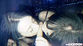 Rave Step sisters Double Blowjob Cum Countdown