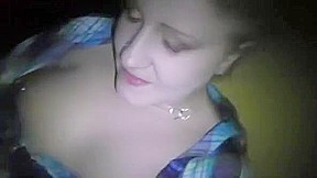 Real Amateur Cumslut Tia takes it all in Public Dogging
