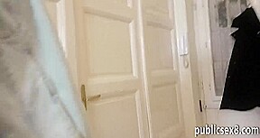 Redhead Czech babe gets fucked for money