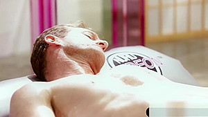Redhead masseuse screwed by nasty client after massage