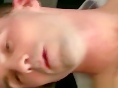 Religious hunk cums jerking off solo