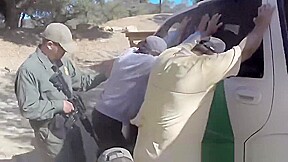 Rough Fucking With Blonde Immigrant Slut On The Border