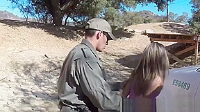 Rough Fucking With Blonde Immigrant Slut On The Border