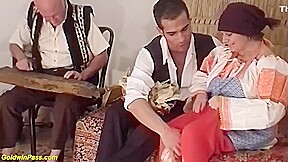 Rough Threesome For A Old Wife