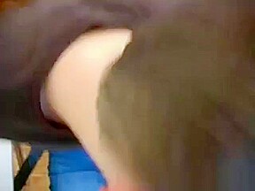 Russian mature slut suck big dick in the kitchen