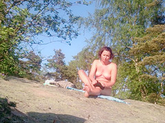Russian nudist woman gets spied on at the beach