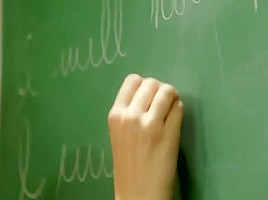 Samantha Gets Asshole Fingered By Dana In Classroom