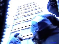 Sassy chick filmed by a naughty street