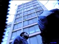 Sassy chick filmed by a naughty street