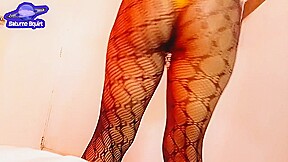Saturn Squirt Her Stepbrother-in-law Records Her As She Has A Beautiful Ass In Fishnet Stockings