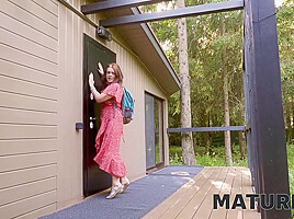Sauna Expert Humps Mature Madame With The Smooth-shaven Vagina