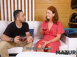 Sauna Expert Humps Mature Madame With The Smooth-shaven Vagina