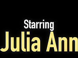 Self Pleasuring Busty MILF Julia Ann Orgasms Dildo Drilling