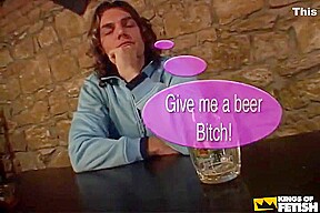 Sexy Barmaid Have Intense Fantasy Sex With Her Client On The Beer Barrels