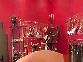 Sexy Domina Canes Her Subs Bare Ass