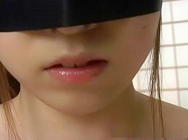 Sexy Japanese babe bounded like mad here