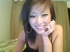 Sexy Japanese slut teases on cam