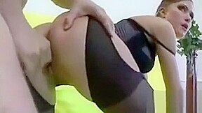 Sexy Slut Giving A Footjob
