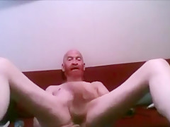 Shaved Head & Red Beard Orgasm